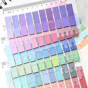 Custom Gradient Index Tabs Sticky Notes Self-Adhesive Post Note Flags Writable <b>Bookmark</b> Ruler Page Markers Made From Paper - Product Image 3