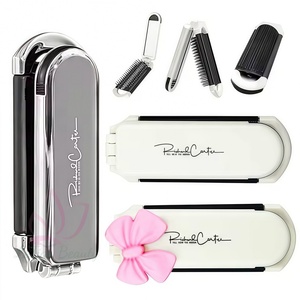 Peigne pliant mini en gros avec miroir 2-en-1, peigne de massage antistatique pour <span class=keywords><strong>salon</strong></span>, voyage, extérieur, peigne à cheveux portable - Product Image 1