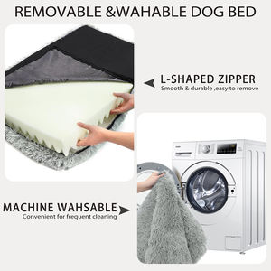 Luxe Pluche Afneembare Hoes Wasbaar Groot Hondenbed Matras Rechthoek Orthopedisch Kussenbed Voor Hond - Product Image 5