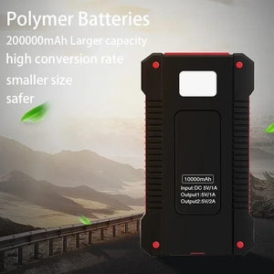 Banque d'alimentation solaire 20000mAh, capacité ultra-élevée, alimentation mobile portable avec cordon, boussole, batterie externe, <span class=keywords><strong>powerbank</strong></span> d'extérieur - Product Image 4