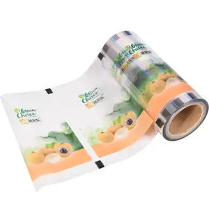 Lesui eco-friendly custom logo printing PE PET tray thermoforming film plastic food packaging sealing film with micropore