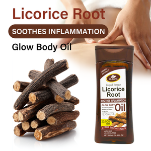 Huile Éclat Visage & Corps à Action Rapide Éclaircissante et Illuminatrice à la Racine de Réglisse, Apaise l'Inflammation, pour Toutes les Carnations 200ml - Product Image 5
