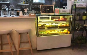 Profesional escaparate torta panadería de vidrio pantalla refrigerador hecho en China - Product Image 6