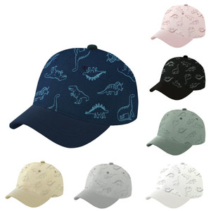 Gorra de Béisbol Premium para Niños, Diseño de Dinosaurio Marino, Estampado Animal, Gorra para Niños Pequeños, Ajustable, Visera Curva, Informal, para Exteriores, Personalizada - Product Image 1