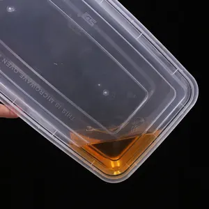דגי אריזה קופסא פלסטיק חם קופסא מזון מיכל מזון כיתה מיקרוגל בטוח קופסא ארוחת צהריים חד פעמית