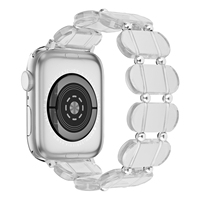 22 38 40 41 45 49mm Réglable Femmes Hommes De Luxe Grande Ellipse Utilisé Apple E Montre-Bracelet Résine Bracelet