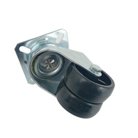 Multi Specification Universal Antistatic Plomb Casters Double Wheel TPR Wheel Twin Wheel Furniture Castor