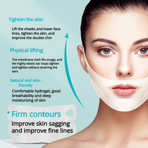 Patch liftant pour le menton en forme de V, hydrogel à l'<span class=keywords><strong>acide</strong></span> <span class=keywords><strong>hyaluronique</strong></span>, réducteur de double menton, raffermissant et tenseur, amincissant le visage - Product Image 2
