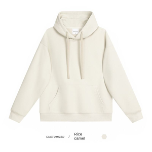 Fabricants de vêtements personnalisé automne et hiver couleur unie Couple sport 380g pull à capuche hommes <span class=keywords><strong>sweat</strong></span> à manches longues - Product Image 5