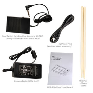 HXM HDP-2 weiße Farbe enthalten Metallst änder 8 Pads Profession elle Octapad Percussion Instrumente - Product Image 6