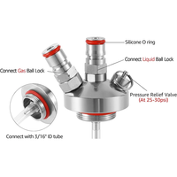 2/3.6/5L Mini fût avec serrure à bille Lance bouchon de carbonatation en acier inoxydable 304 barils de pique-nique portables à paroi unique fût de bière Homebrew