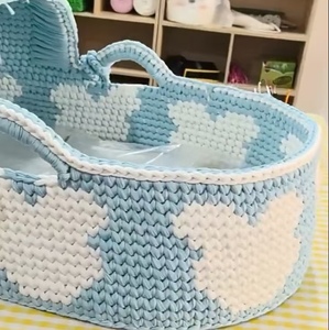 Filato per T-Shirt in Drop Shipping 100% Poliestere Rotolo Grande da 400g per Lavoro a Maglia a Mano e Tessitura Filato a Strisce di Stoffa per Borse Cuscini Scarpe all'Uncinetto - Product Image 4