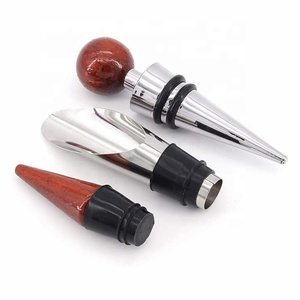 Chất lượng tốt 6 miếng nhỏ giọt Vòng pourer rượu vang Stopper rượu vang mở corkscrew đặt - Product Image 2