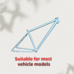 Cadre de VTT/BMX Worldcycle HL26002 26 pouces en aluminium 6061 sablé brut argenté pour Dirt Jump, freins à disque, cruisers, logo personnalisé - Product Image 4