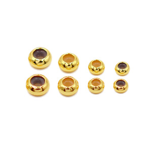 Gold Plated Copper Spacer Beads Small Size For <b>Bracelet</b> Necklace DIY Jewelry Findings - Product Image 4
