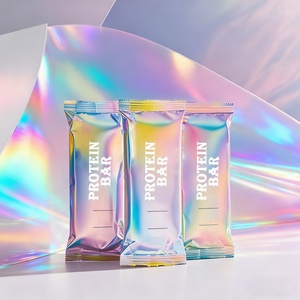 Custom Printed Plastic Aluminum Foil Mylar Edible Chocolate Granola Energy Protein Bar Wrapper Pouch Food Pillow <b>Packaging</b> <b>Bag</b> - Product Image 1