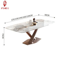 Table de Salle à Manger Complète en Pierre Frittée Abordable, 6 Places, Meubles Chinois, 4 ou 6 Places, Mobilier de Cuisine, Designs pour Restaurants
