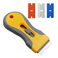 Décapant d'autocollants pour voiture Racloir pour lame de nettoyage Film de colle Fenêtre Céramique Verre Four Pelle Spatule