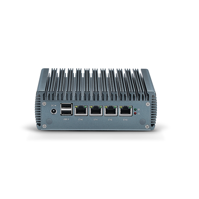 Fanless Desktop Soft Router J4125 Mini PCs 4 LAN 1xDP 1xHD 4K Display Computer Industrial Firewall Mini PC