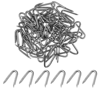 U Type Steel Nails & Fence Staples with Ring and Smooth Shank Twisted Shank V Shaped Points From China Professional Factory