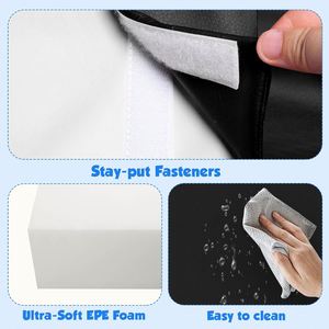 Bloques de Espuma para Bebés de Calidad Superior, Blancos y Negros, 4 Piezas, Juguetes de Escalada para Niños Pequeños de Cuero PU Suave - Product Image 3