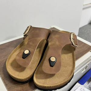 Sandalias <span class=keywords><strong>Birkenstock</strong></span> <span class=keywords><strong>Boston</strong></span> Personalizadas, Unisex, Moda Casual, Forro de Cuero Genuino, para Invierno y Primavera, para Hombre y Mujer - Product Image 1