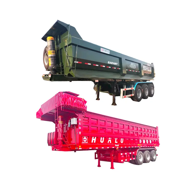 China Low Price High Quality Dump Semi-Trailer End Rear Dumper 60 Tons Semi Trailer Factory Direct Sales