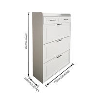 Meuble à chaussures moderne en MDF personnalisable, durable, pour la maison ou l'appartement, entrée du salon, vente en gros à bas prix
