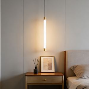 Lustre long réglable en hauteur pour chevet, éclairage <span class=keywords><strong>LED</strong></span> moderne et simple pour chambre et <span class=keywords><strong>salon</strong></span>, sensation haut de gamme - Product Image 2