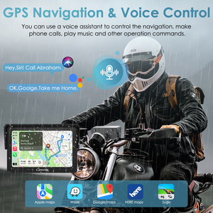 Carpuride W502 Pro Moto Carplay, <span class=keywords><strong>Alternativa</strong></span> a Givi Navifly NF6, Schermo Touch da 5 Pollici per Sportster Tenere 700 - Product Image 2