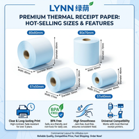 Gulungan Kertas Thermal 57x30 57x40 57x50 Grosir untuk Printer Bluetooth Mini Kasir Pabrik Kertas