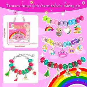 Luxury 2025 Collection Stainless Steel <b>Beaded</b> Bracelet Gold-Plated Pendant Trendy Fashion Jewelry for Women Handbag Accessory - Product Image 5