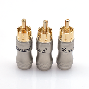 Adaptateur RCA mâle en cuivre pur plaqué or, <span class=keywords><strong>type</strong></span> à souder, personnalisable OEM, <span class=keywords><strong>3A</strong></span> 12V, vente en gros - Product Image 4
