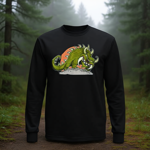 Hodag Creature Monster Rhinelander Wisconsin Cryptozoology T-shirt à manches longues - Product Image 3
