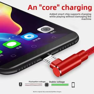 Nylon Bện TPE Áo Khoác Khuỷu Tay <span class=keywords><strong>USB</strong></span> Dữ Liệu Màu Đỏ Cáp Sạc Nhanh 120W Kẽm Hợp Kim Kết Nối Cho Android Điện Thoại Di Động Chơi Game - Product Image 5