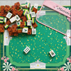 Juego Completo <span class=keywords><strong>de</strong></span> Mahjong Americano, 160 Fichas, Tema Verde Golf Masters, para *Noches <span class=keywords><strong>de</strong></span> Juego y Fiestas*, con Bolsa <span class=keywords><strong>de</strong></span> Almacenamiento y Tapete <span class=keywords><strong>de</strong></span> Juego - Product Image 3