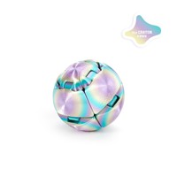 Juguete Sensorial Antiestrés con Bola de Empujar Impresa en 3D - Gadget Sensorial para Apretar y Estirar, Juguete de Escritorio para Aliviar el Estrés y Regalo Genial para Niños y Adultos