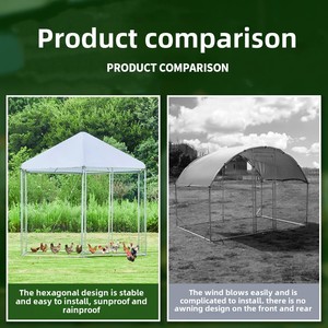 Tavuk ördek kaz tavuskuşu köpek için büyük açık üreme kafesi katı desen yağmur şelteri tavuk Coop kutusu ambalaj için - Product Image 5