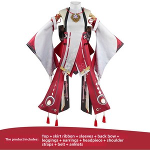 Ropa Interior para <span class=keywords><strong>Cosplay</strong></span> de Klee, Hu Tao, Keqing, Linda Ropa Interior de Anime para Mujer, Poliéster HT9-26 - Product Image 4