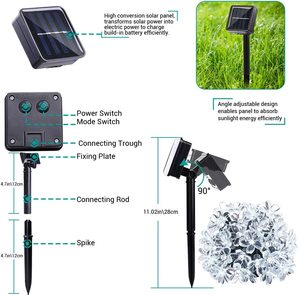 Lanterne Solari LED a Forma di Libellula e Ape, Impermeabili IP65, Luci Decorative <span class=keywords><strong>da</strong></span> Esterno per <span class=keywords><strong>Giardino</strong></span>, Natale e Festival, Luce Lampeggiante - Product Image 3