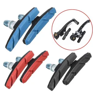 Durable Bicycle Silent Brake Pads Cycling V Brake Holder Pads Shoes Blocks Rubber Pad For Long-lasting Performance Good