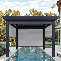 Pergola bioclimatique motorisée de luxe XG en aluminium avec structure thermolaquée pour balcon et jardin, toit de patio à lames orientables pour l'extérieur