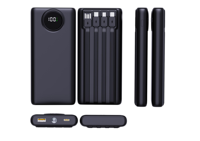 PINUODA PD22.5 Charge rapide 10000-50000 Grande capacité Batterie externe portable de voyage en polymère de lithium avec écran LED 4 lignes