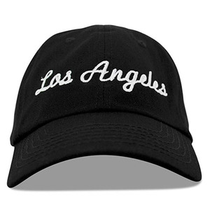 Casquette de baseball en coton noir à 6 panneaux, personnalisable avec broderie, pour hommes et femmes, style Los Angeles, vente en gros - Product Image 2