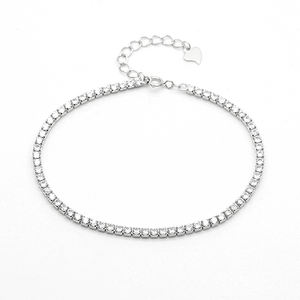 Pulsera de Tenis de Circonita Unisex de Moda al por Mayor de 1.5MM/1.75MM/2MM/2.5MM, Plata de Ley 925 - Product Image 1