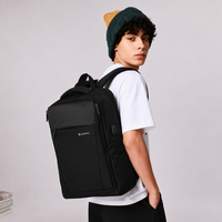 Sac à dos pour ordinateur portable professionnel imperméable de 15,6 pouces, logo personnalisé, grande capacité, léger, antivol, sac de voyage pour ordinateur pour hommes