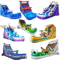 Toboggan gonflable sur mesure ODM en PVC robuste de 20 pieds, blanc, pour enfants et adultes, directement de l'usine