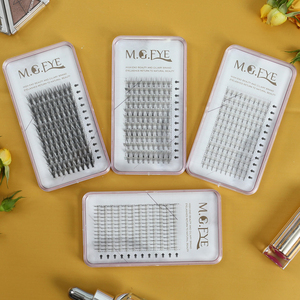 Extensiones de Pestañas Sintéticas Suaves, Hechas a Mano, 7D, 6D, 8D, 14D, Natural, Volumen Prefabricado, 20D, 0,07mm-0,10mm, Mezcla DIY, Tallo Puntiagudo Fino - Product Image 2