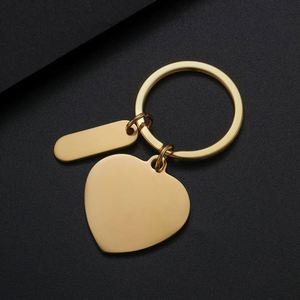 Llavero de Acero Inoxidable en Forma de Corazón, Material en Blanco para Impresión UV a Color con Láser, para Publicidad y Promoción - Product Image 5