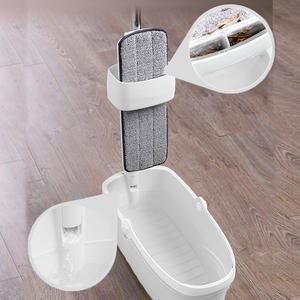 Set Ember Pel Lantai Profesional Bahan Microfiber Tahan Lama dengan Gagang Ekstensibel Bebas Genggam, Sistem Pembersihan Basah/Kering, Termasuk 2 Buah - Product Image 6